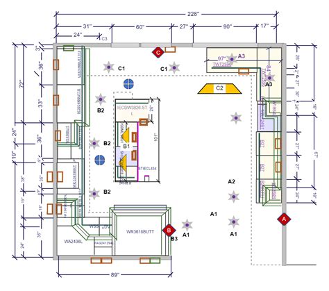 diy kitchen electrical plan edrawmax templates