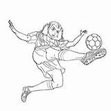 Soccer Coloring Pages Momjunction Player Ball Cup Ones Little Playing sketch template