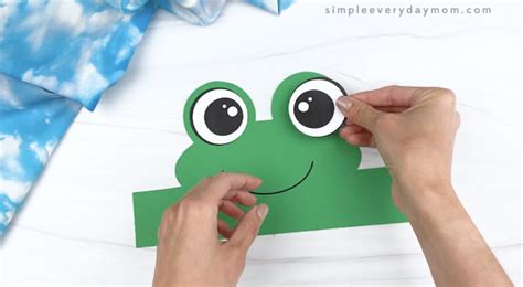 frog headband printable  kids  template