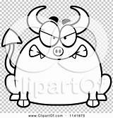 Devil Mad Outlined Cory Thoman sketch template