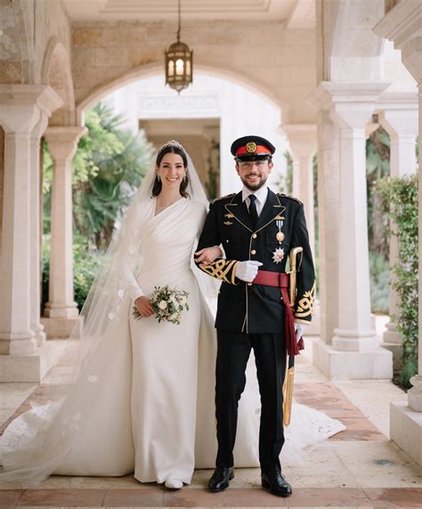 majestic union princess rajwa al hussein weds crown prince  jordan