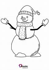 Snowman Coloring Kids Bubakids Hey sketch template