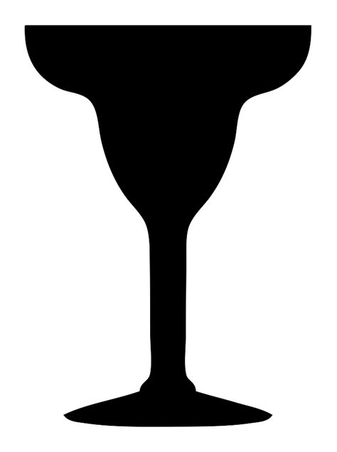 File Margarita Glass Silhouette Svg Wikimedia Commons