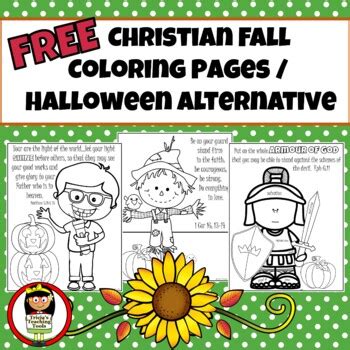 christian fall coloring pages halloween alternative tpt