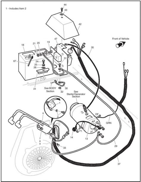 ezgo workhorse wiring diagram ez  wiring diagram  volt wiring diagram  shows