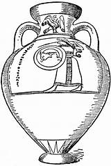 Panathenaic Clipart Large Vase Amphorae Etc sketch template