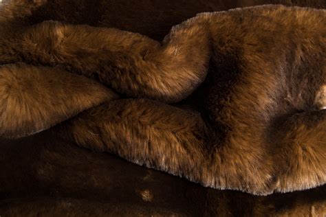 super soft rabbit style brown faux fur fabric   metre fakefurshopcom