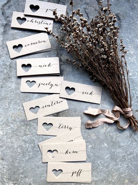 wedding place cards place cards  tag wedding  tags etsy uk