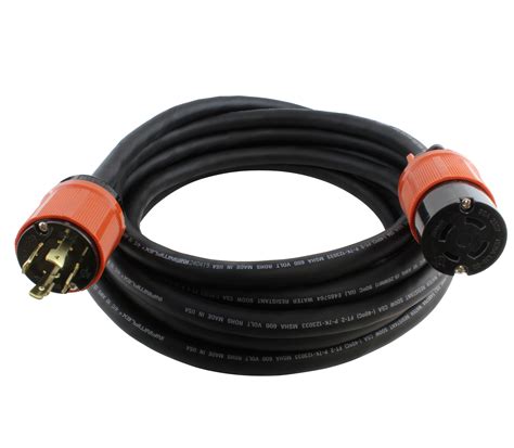 ac works lpr soow  nema     phase  industrial rubber extension cord