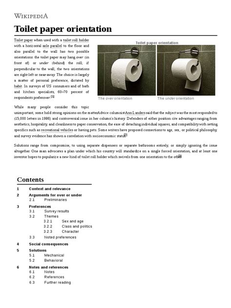 toilet paper orientation newspaper  magazine
