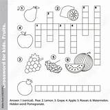 Crossword Kruiswoordraadsel Kinderen sketch template