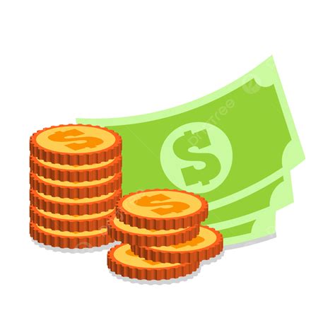 earn cash clipart transparent background money icon dollar coins cash