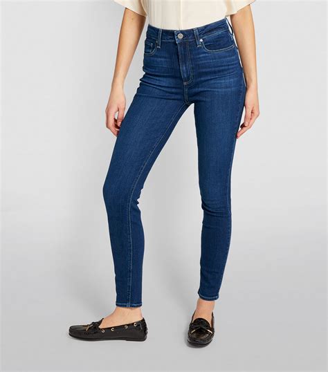 Paige Navy Margot Ultra Skinny Jeans Harrods Uk