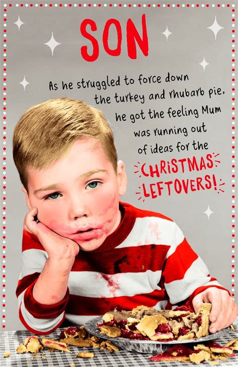 Son Funny Retro Christmas Greeting Card Humour Xmas Cards