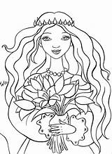 Coloring Princess Pages sketch template