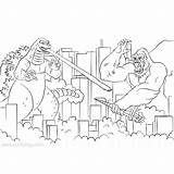 Godzilla King Xcolorings sketch template