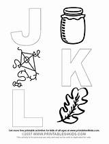 Coloring Alphabet Jkl Pages Letters Kids Printables Search Word sketch template