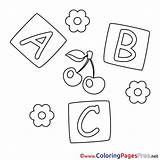 Cubes Colouring Letters Coloring Sheet Title sketch template
