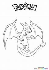 Charizard sketch template