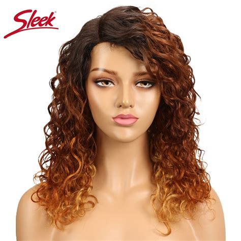 buy sleek brazilian curly human hair wigs for black