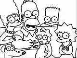 Simpsons Simpson Wecoloringpage sketch template