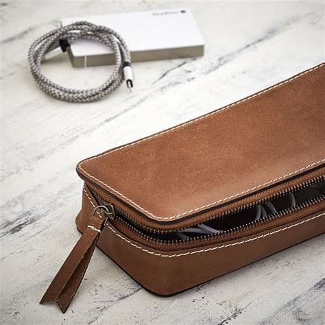 classic leather charging cord case natural pbteen