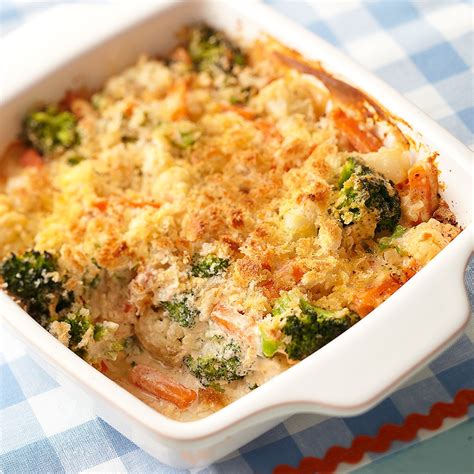 cheesy vegetable bake recipe eatingwell