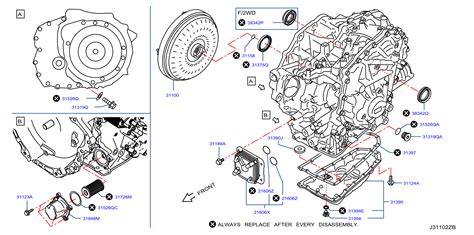 nissan altima oil cooler auto transmission cvt engine  xc