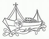 Ship Cargo Coloring Pages Wuppsy Drawing Cruise Kids Getdrawings Transportation Printables sketch template