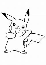 Pikachu Pokemon Coloring Pages Dibujos Anime Printable Para Colorear Dibujo A4 Dibujar Animados Pokémon Print Animales Coloringonly Kids Categories Seleccionar sketch template