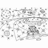 Galaxy Coloring Pages Milky Way Template sketch template