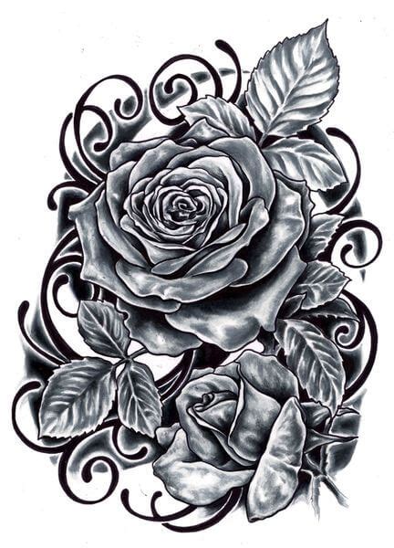 rose tattoo designs  body   canvas