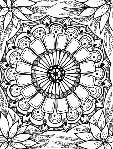 artbymayette abstract doodle zentangle paisley coloring pages