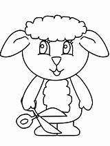Coloring Pages Sheep Animals Lamb Printable Kids Scissors Colouring Printables Pokemon Sheets Gif Books Comments Xcolorings Advertisement Coloringhome sketch template