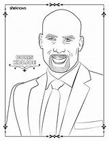 Coloring Men Sheknows Pages Book Adult Printable Boris Kodjoe Hottest Hollywood Re They sketch template