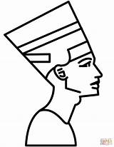Nefertiti Egyptian Coloring Pages Egypt Ancient Printable Drawing Queen Sphinx Anubis Cat Draw Mummy Hieroglyphics Color Getdrawings God Getcolorings Colorings sketch template