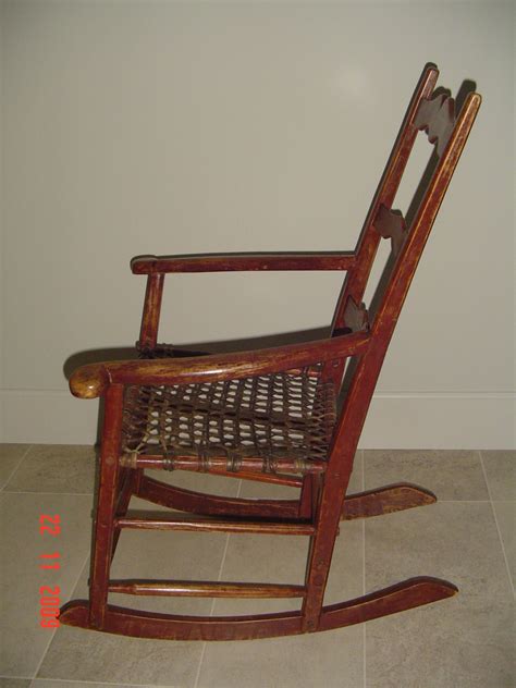 primitive rocking chair canadian pine wood furniture