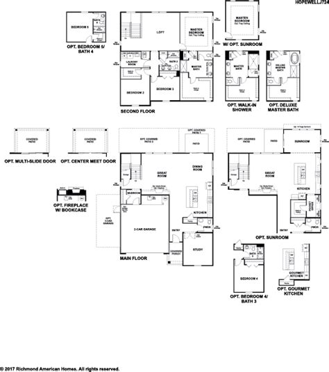 richmond american homes renderings floorplans trailmark