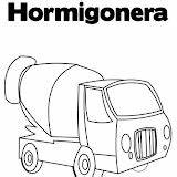 Hormigoneras Transporte Colorear Manualidades sketch template