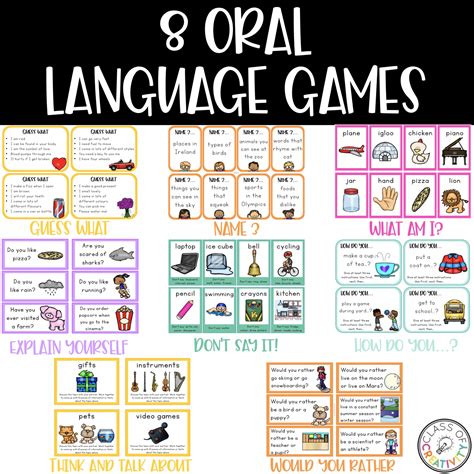 8 Oral Language Games For The Primary Classroom