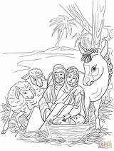 Coloring Pages Jesus Christmas sketch template