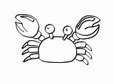 Crab Coloring Cute Hermit Pages Colouring Kids Drawing Cartoon Printables Drawn Template Getdrawings Animals Neo Clipartmag sketch template