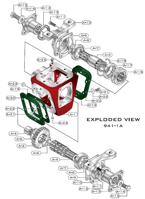 exploded view   gearcentre canada heavy light duty transmissions differentials pto