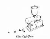 Coffee Iam Nee Beans Grinder Drawn Electric Hand Drawing Uploaded August Which sketch template