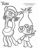 Coloring Dreamworks Pages Getcoloringpages Trolls sketch template