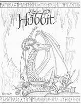 Hobbit Smaug Colouring Tolkien Lord Rings Everfreecoloring sketch template