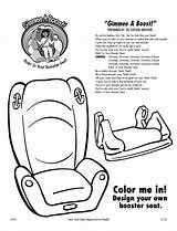 Coloring Seat Pages Booster Saftey Seats Car Sheet Carseat Colouring Gimme Boost Kids Designlooter Children Sheets Project 1275 04kb sketch template