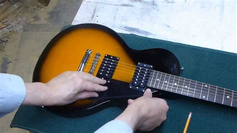 epiphone les paul special  pick guard install youtube
