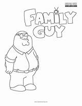 Griffin Peter Coloring Guy Family Sheet Fun Sheets sketch template