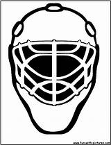Goalie Mask Hockey Coloring Svg Clipart Simple Gear Pages Vector Ice Template Helmet Cliparts Fun Protection Silhouette Illustration Field Party sketch template